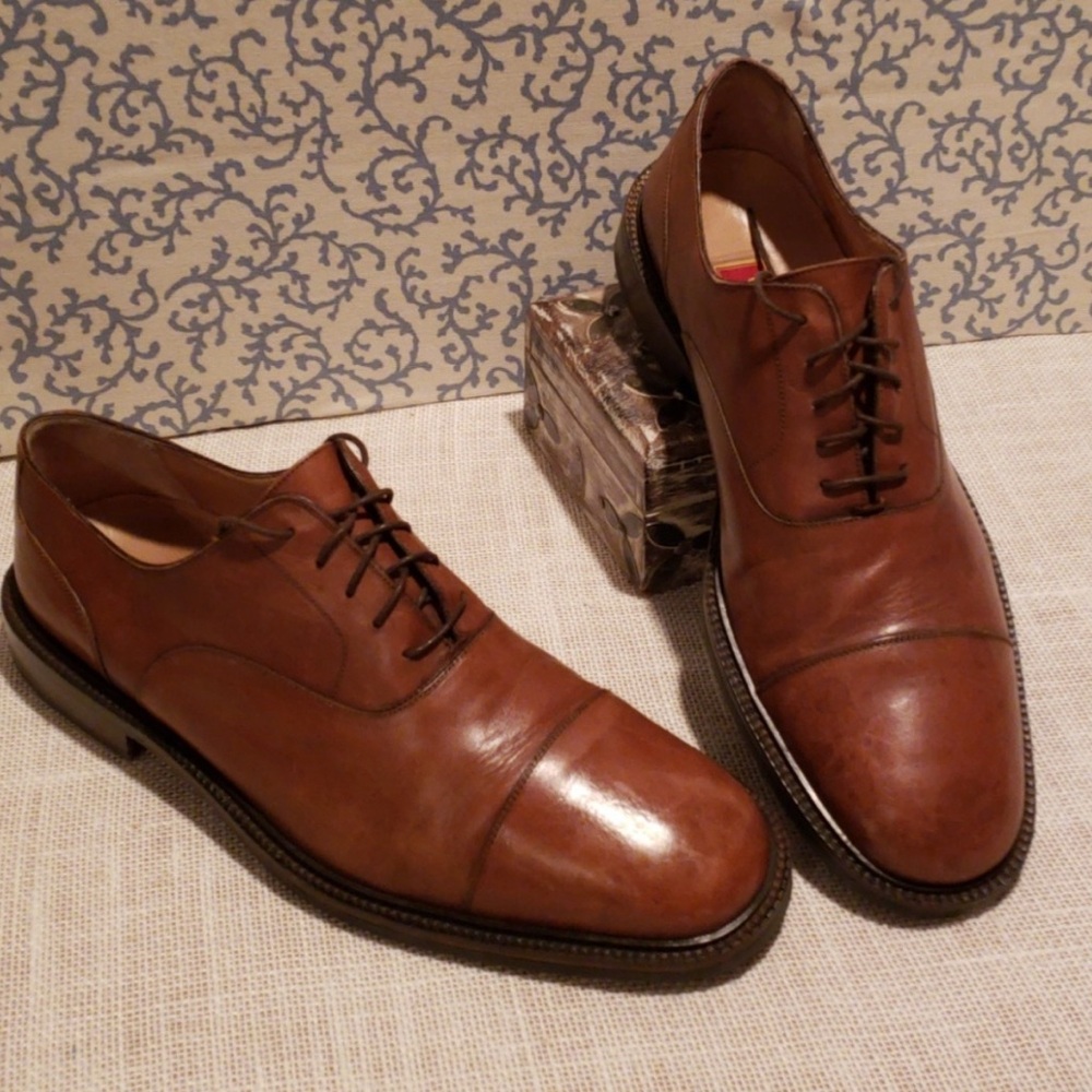 Cole Haan Men's Brown Leather Oxfords